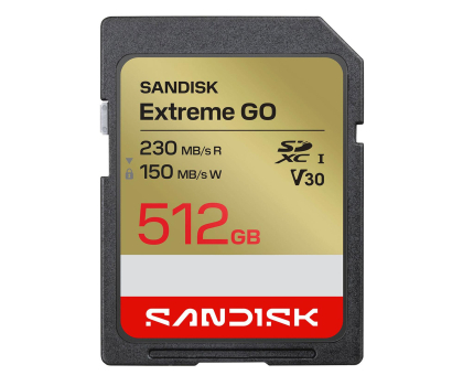 Karta pamięci Sandisk 512GB SDXC Extreme Go UHS-I 230/150 MB/s